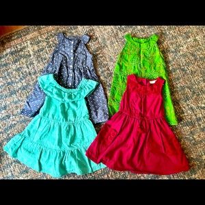 4 pc - Adorable Girls Dress Lot - sz 4T/5T